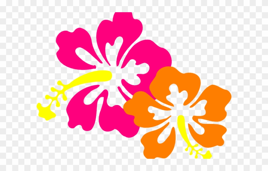 Orange Flower Clipart Hawaiian - Png Download