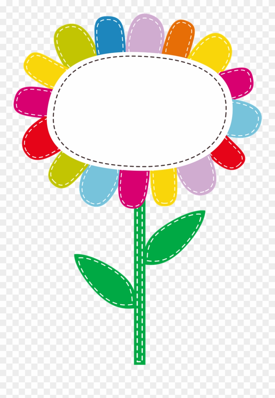 Flower Colors Leaves Clipart