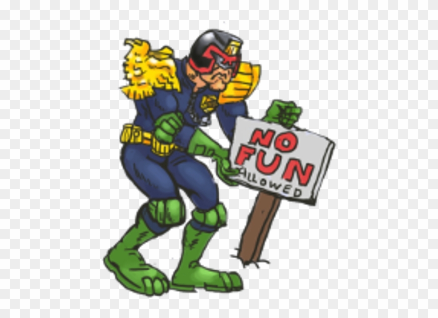 Judge Dredd - No Fun Clipart