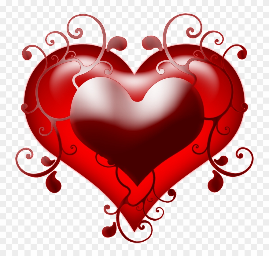 Love Tattoo Clipart Double Heart - Png Download
