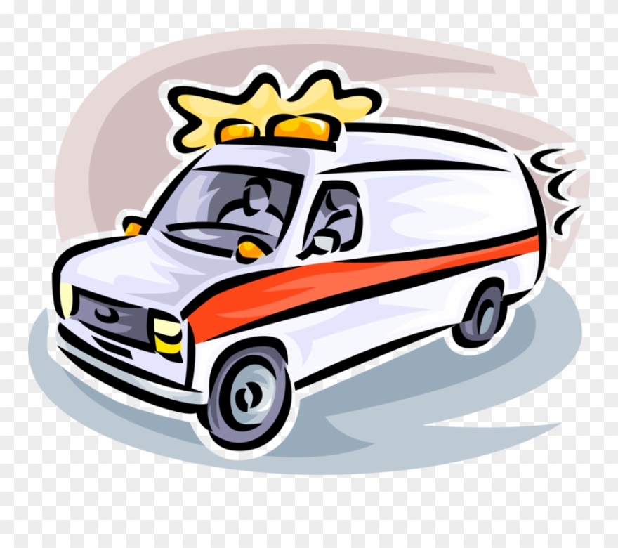 Vector Illustration Of Paramedic Service Emergency Clipart