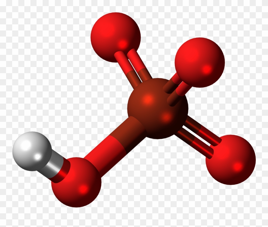 Perbromic Acid Molecule Ball Clipart