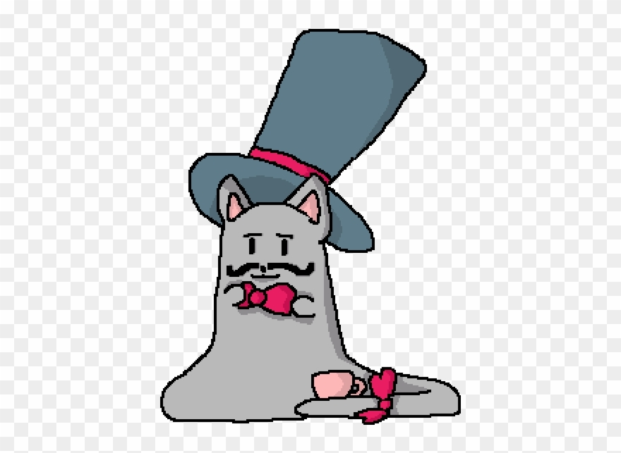 Cat Acting Sophisticated Wearing A Bow-tie And Top Clipart