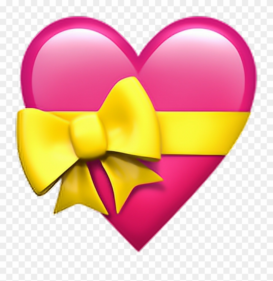 ❁ Heart With Ribbon Emoji 💝 Heart Ribbon Emoji Emotico Clipart