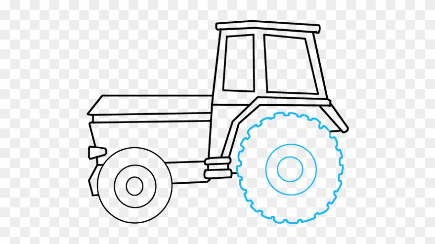 How To Draw Tractor Clipart