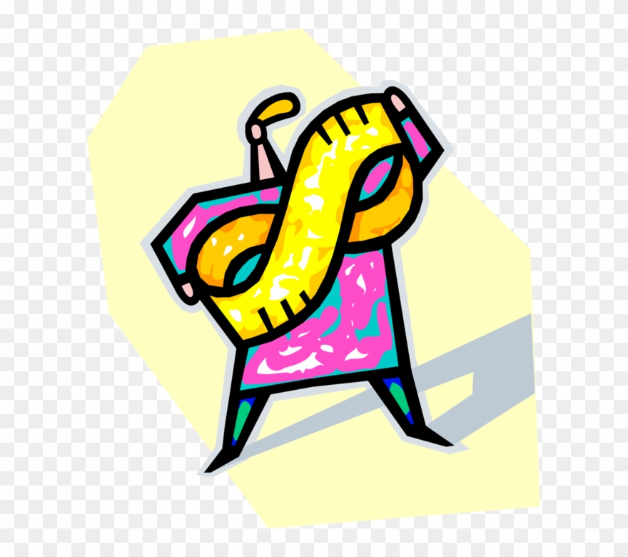 Vector Measure Measuring Tape Clipart