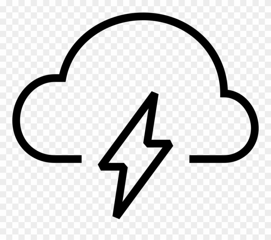 Weather Cloud Lightning Comments Clipart