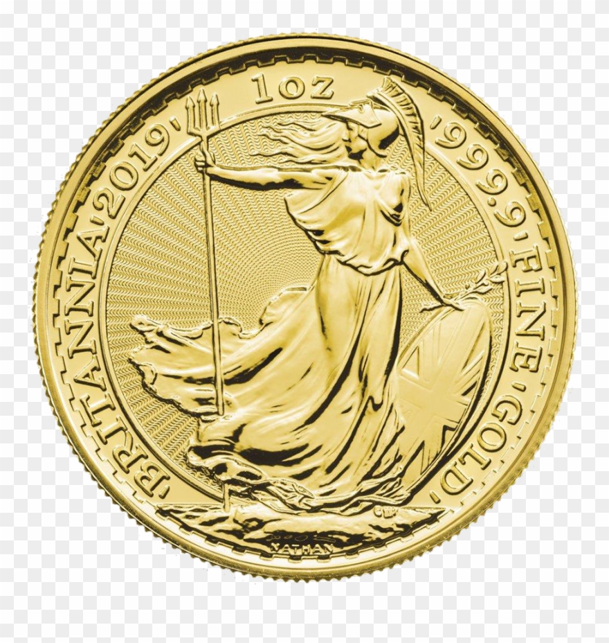 2019 Uk Britannia 1oz Gold Coin Clipart
