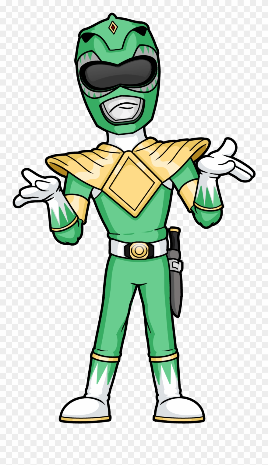 The Green Power Ranger Clipart