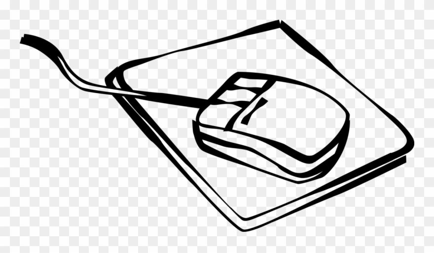 Vector Illustration Of Computer Mouse Pointing Device Clipart