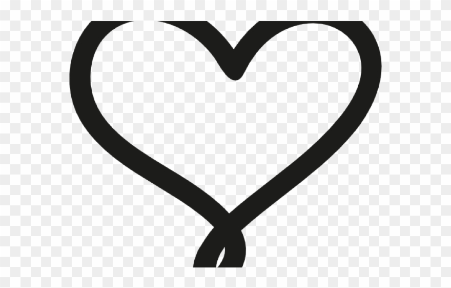 Drawn Heart Heart Outline Clipart