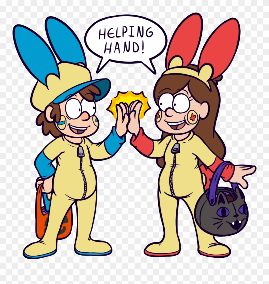 Pines Twins Used Trick Or Treat Clipart