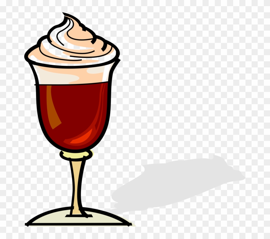 Vector Illustration Of Gourmet Coffee Drink Beverage Clipart