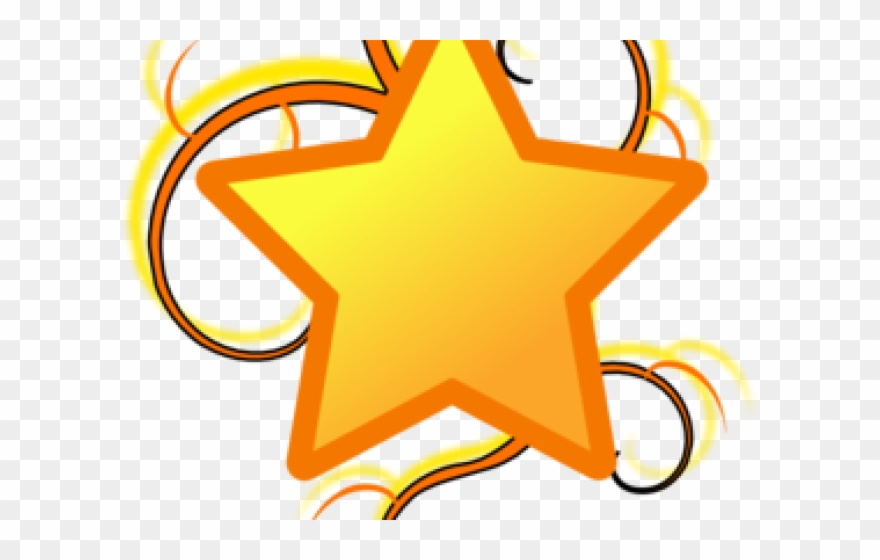 Vector Swirl Clipart Star - Png Download