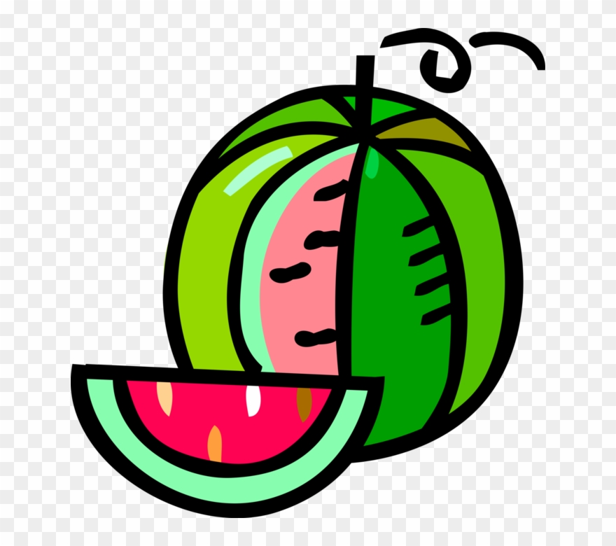 Vector Illustration Of Watermelon Fruit Melon With Clipart