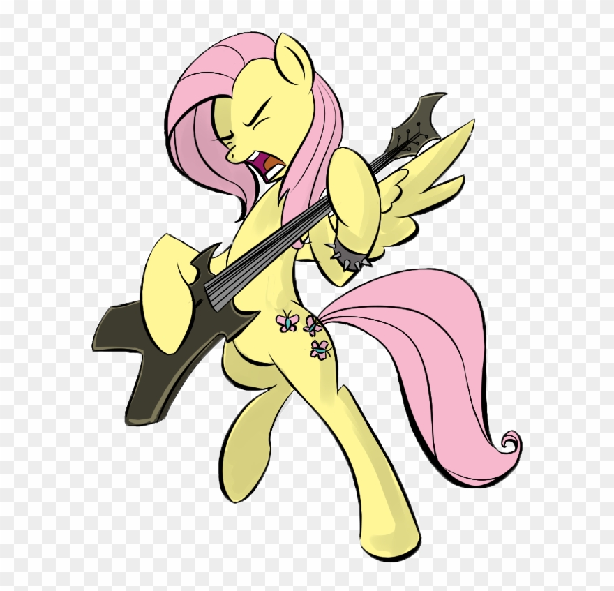 Metal Fluttershy By Rainbowderpy-d3fz7yk Clipart