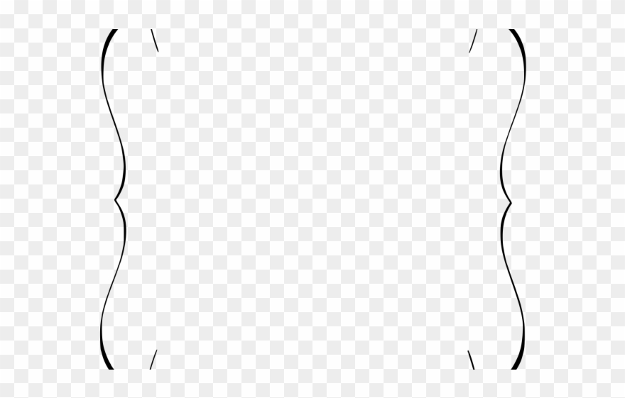 Calligraphy Clipart Edge Border - Png Download