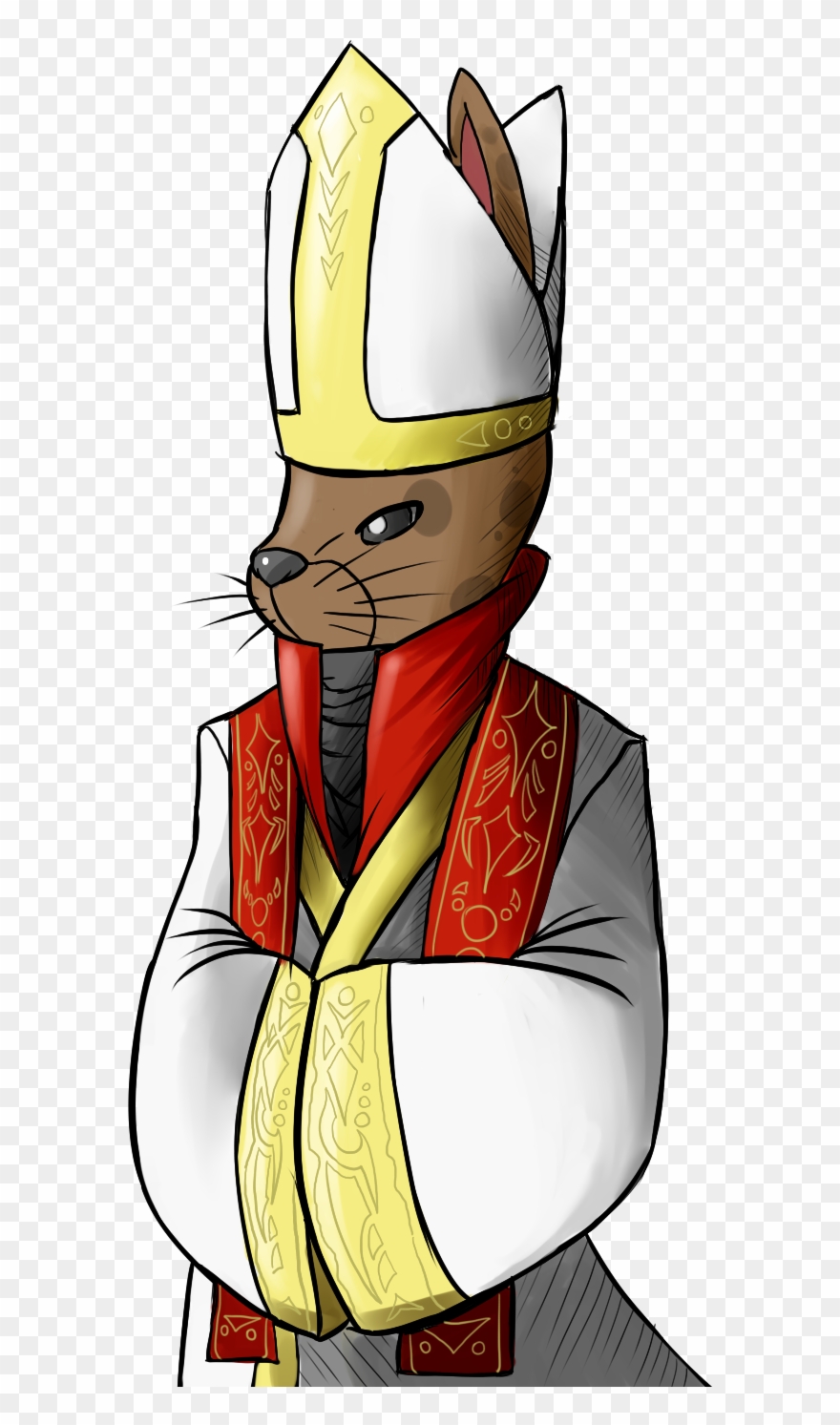 Add Media Report Rss Rabbit Priest Clipart