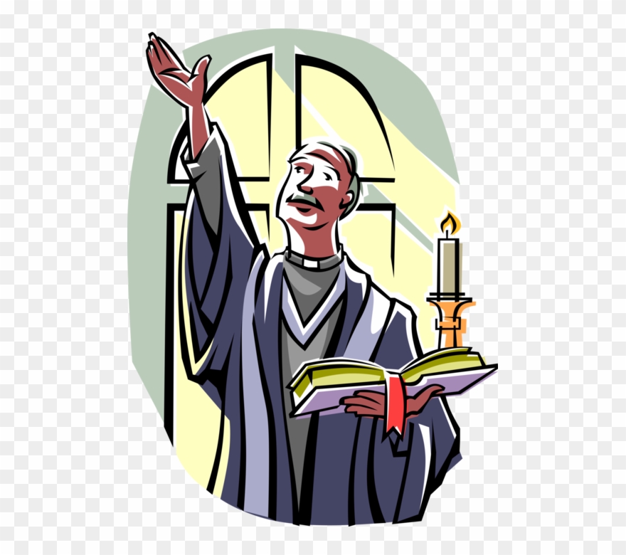 Vector Illustration Of Religious Ceremony Christian Clipart