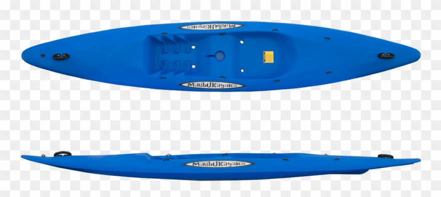 3 4 Blue Recreational Kayak Clipart