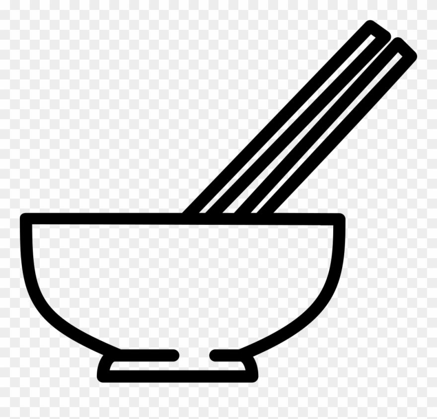 Bowl With Chopsticks Comments Clipart