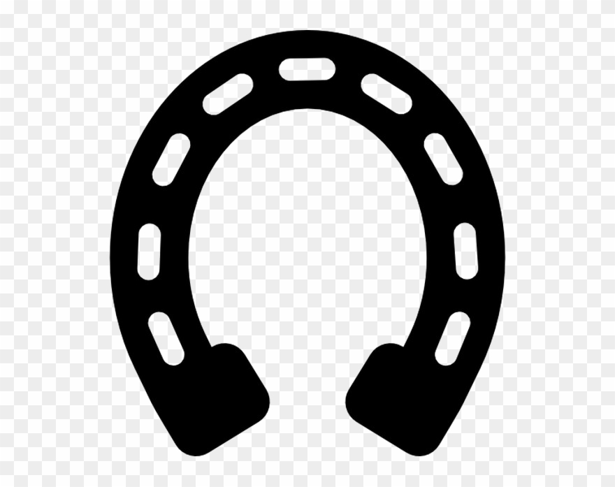 Horseshoe Transparent Black Clipart