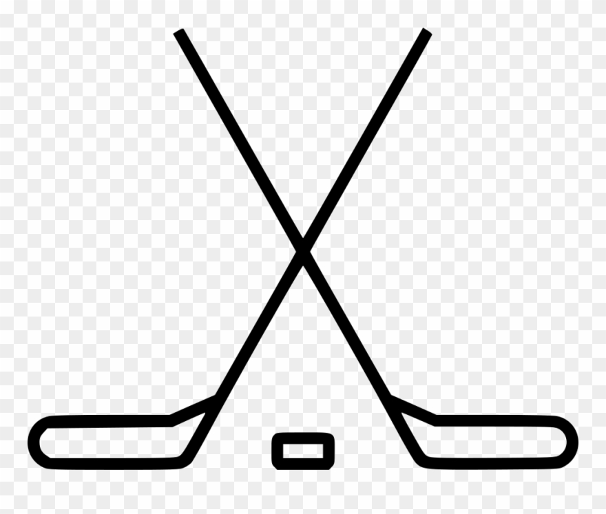 Hockey Stick Comments Clipart