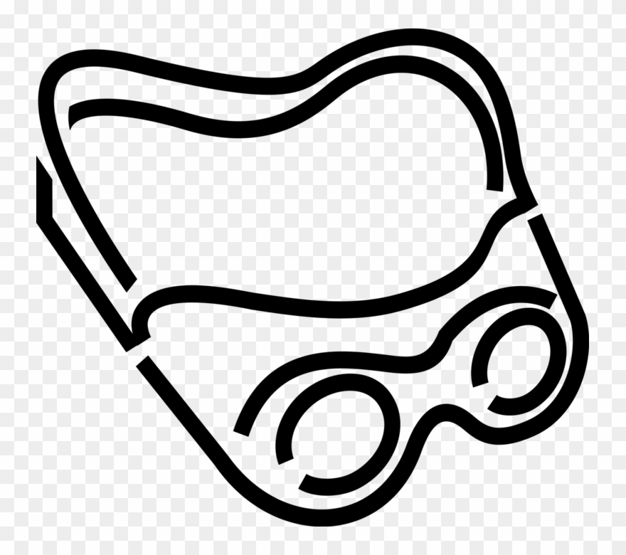 Vector Illustration Of Goggles Or Safety Glasses Provide Clipart