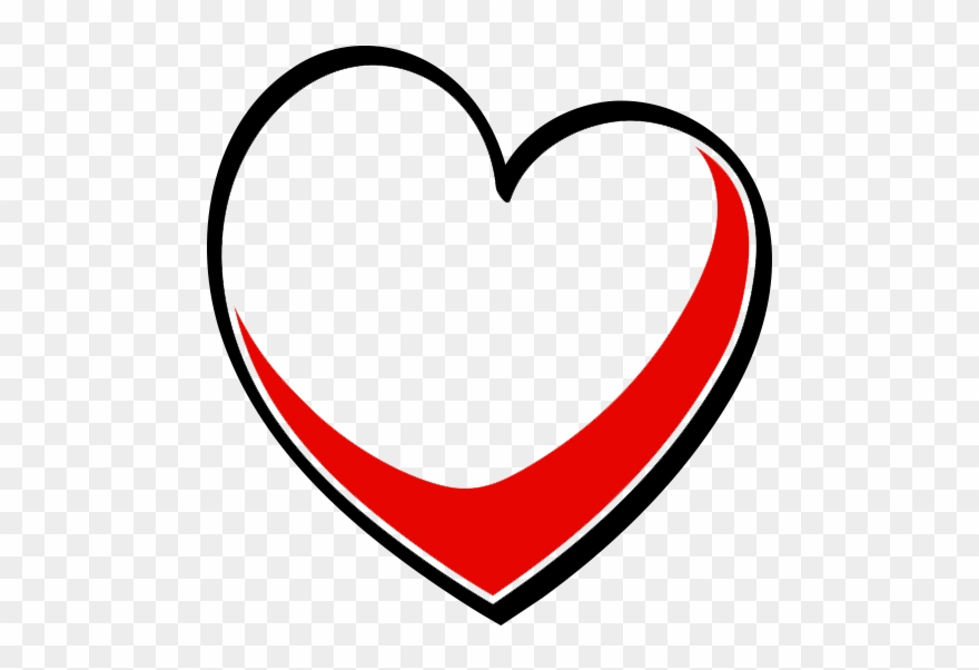 Outline Heart Png Clipart Transparent