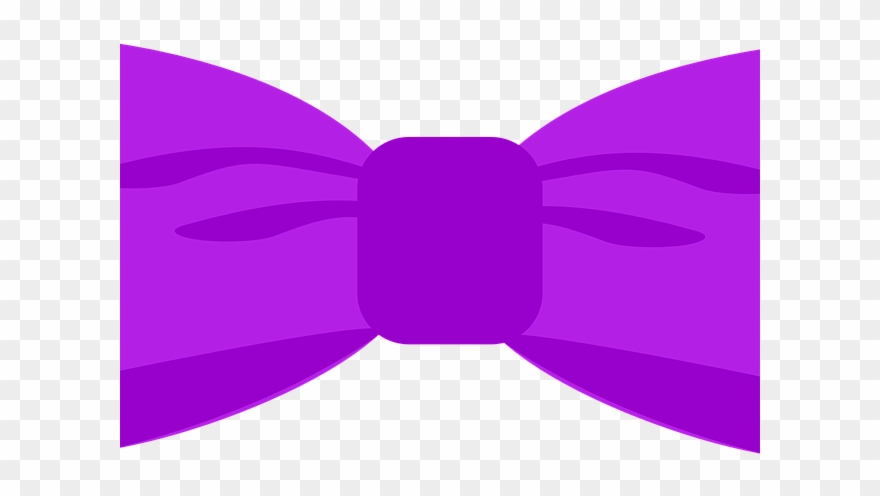 Violet Clipart Purple Bow - Png Download