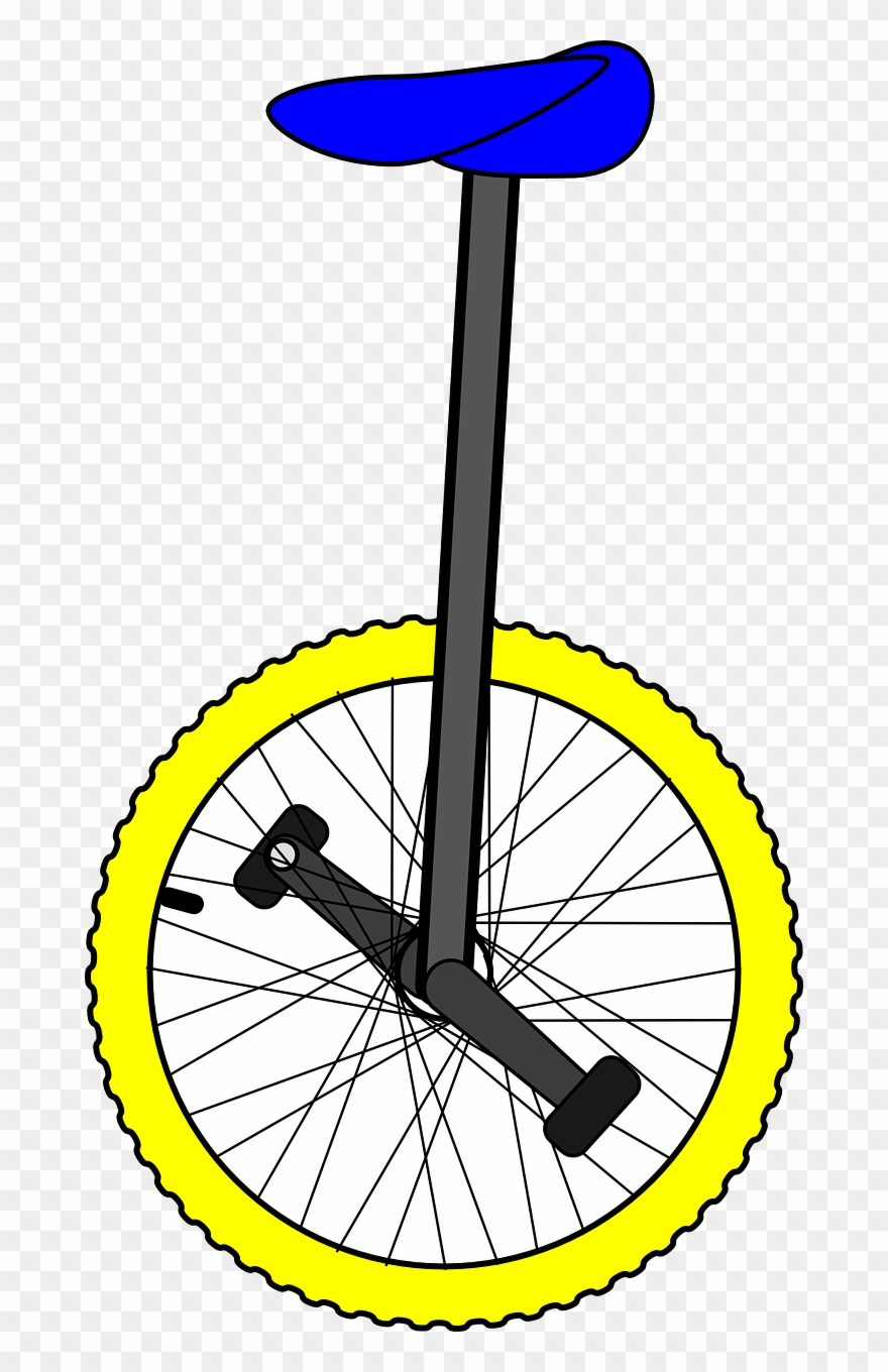 Unicycle Bike Wheel Clipart