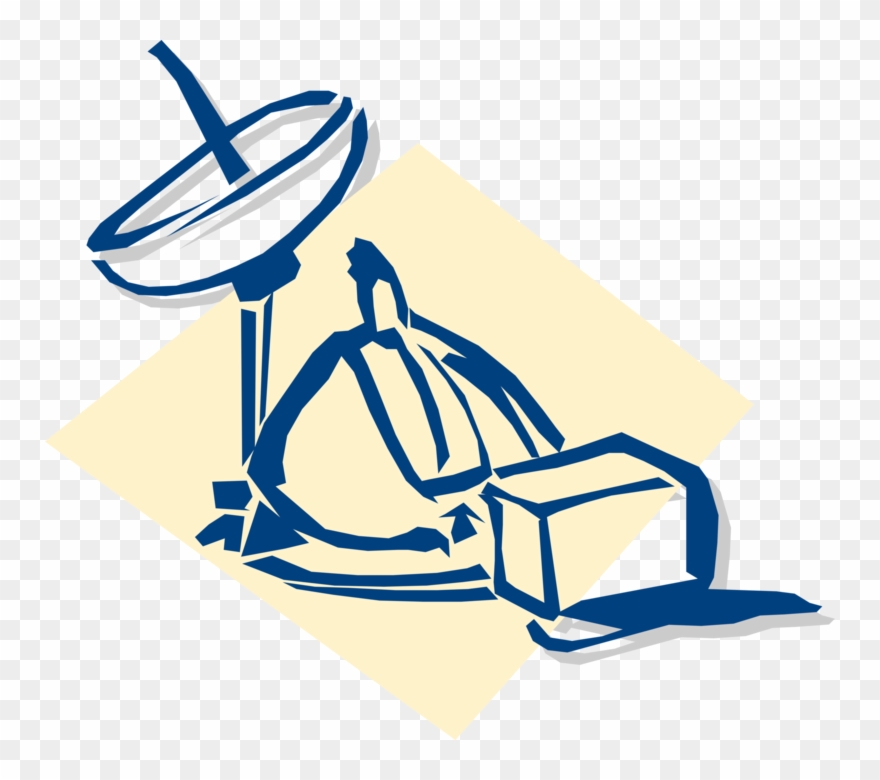 Vector Illustration Of Business Telecommunications Clipart