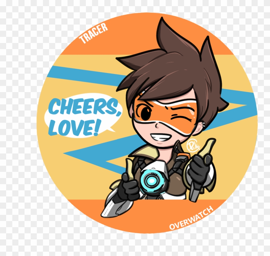 Overwatch - Tracer - Badge Clipart