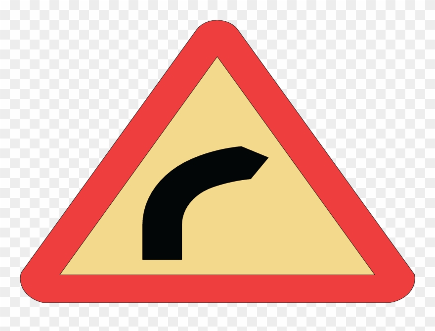 Turn Right Triangle, 100 Cm Clipart