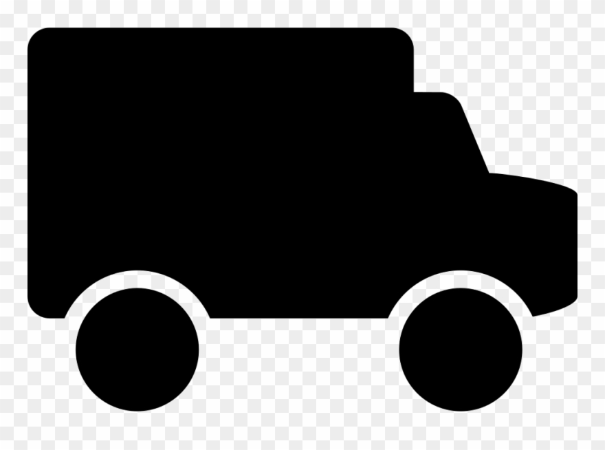 Small Truck Black Side View Silhouette Comments Clipart