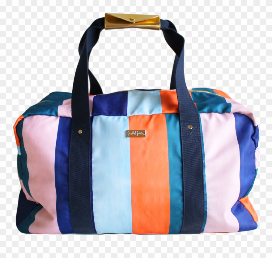 Striped Gym Bag Clipart