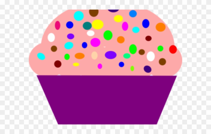 Violet Clipart Cupcake - Png Download