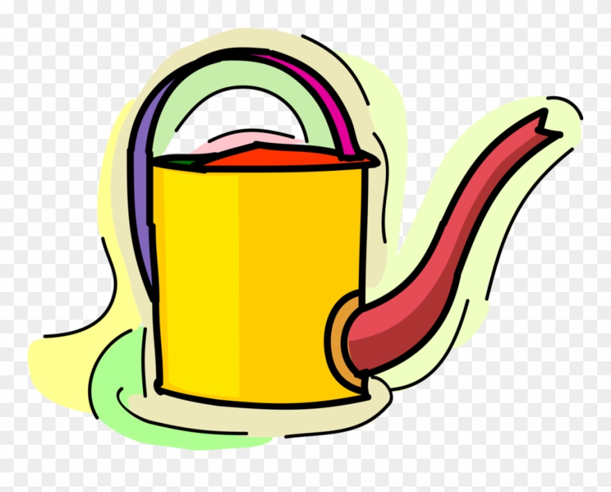 Vector Illustration Of Watering Can Or Watering Pot Clipart