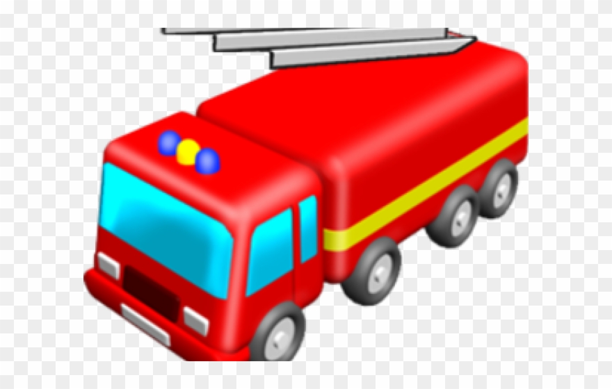 Fire Truck Clipart Long Truck - Png Download