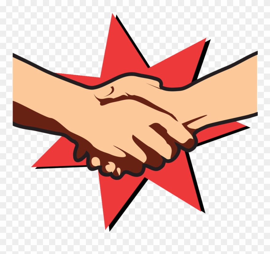 Horny News Handshake Clipart