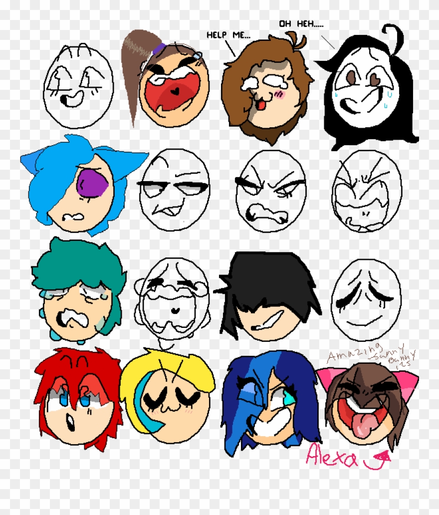 Collab I Have Brown Hair And I'm Laugh Crying Clipart