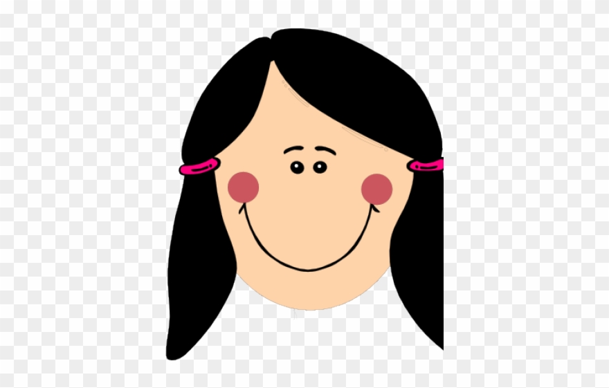 Girls Face Clip Art - Png Download