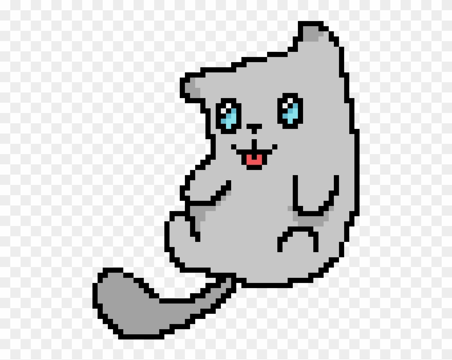 Silver She-cat With Icy Blue Eyes Clipart