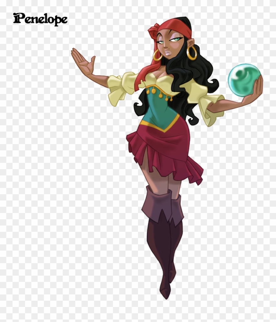 Penelope Is A Princess From Moloko In The Caribbean Clipart