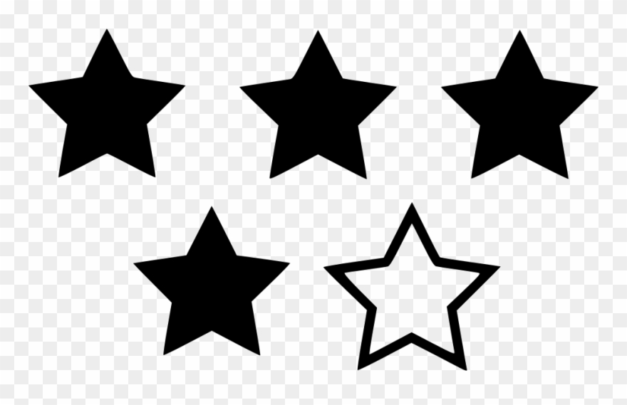 Four Star Rating Free Icon Clipart