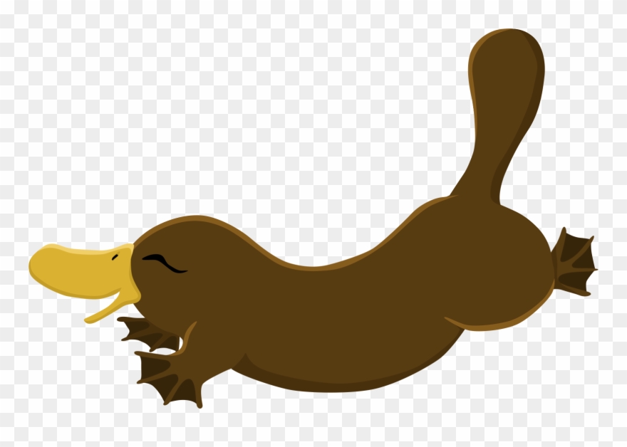 Fabric/ Surface Design With A Platypus Clipart