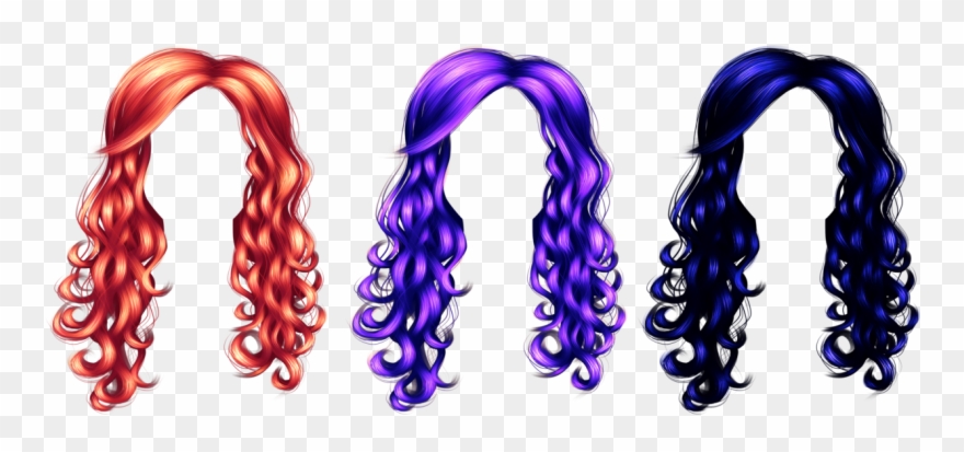 Mermaid Clipart Purple Hair - Png Download