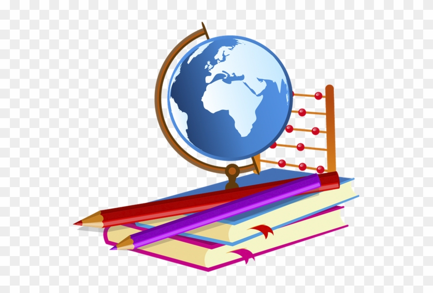 Глобус, Цветные Карандаши, Книга Clipart