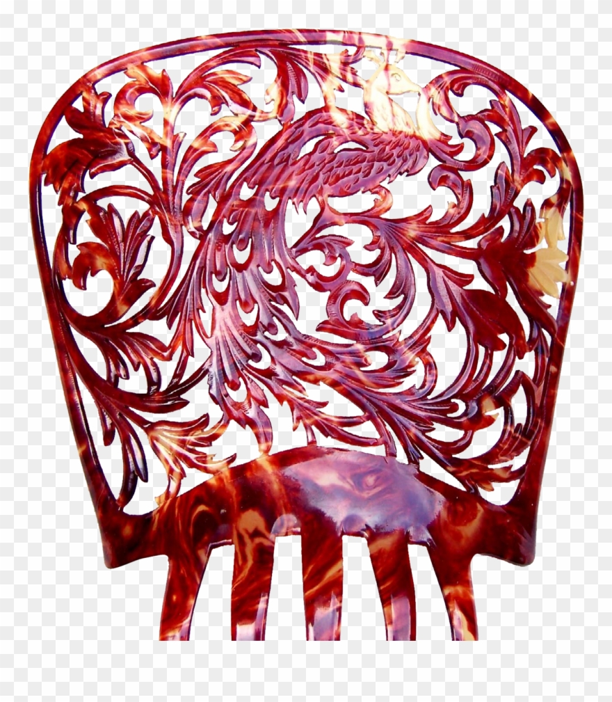 Spanish Mantilla Hair Comb Faux Tortoiseshell With Clipart