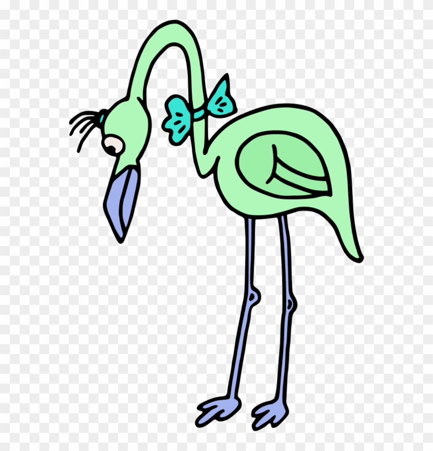 Flamingo Cartoon Clip Art - Png Download